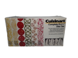 Cuisinart Food Processor DLC-7 8 Blade Disc Set, With Box - £50.21 GBP