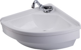 380*380*180mm Boat Caravan RV Camper White Acrylic Triangular Sink GR-Y003 - £157.94 GBP+