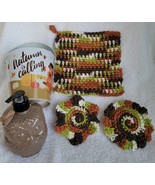 Fall Hootie Dishcloth and Scrubby Pair Gift Set - £20.03 GBP