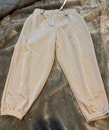 Easton Youth Baseball Pants, Size YXL Pull-on Drawstring Waist Elastic Gray - $11.99