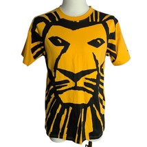 Disney Lion King Broadway Musical T Shirt M Yellow Orange Crewneck Short Sleeve - £21.77 GBP