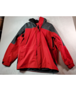 Marlboro Jacket Mens Large Red Black 100% Polyester Pockets Long Sleeve ... - £19.20 GBP