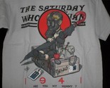 TeeFury Doctor Who YOUTH MEDIUM &quot;The Saturday Whovian #09&quot; Mash Up Shirt... - £10.44 GBP