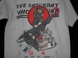 TeeFury Doctor Who YOUTH MEDIUM &quot;The Saturday Whovian #09&quot; Mash Up Shirt... - £10.27 GBP