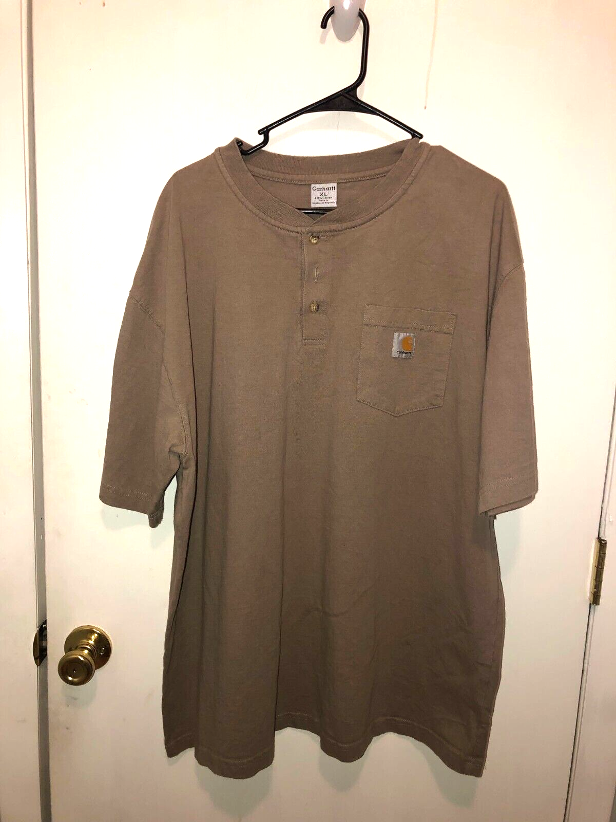 Carhartt Mens XL Polo Shirt w/ Pocket Short Sleeves - $9.89