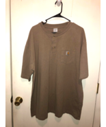 Carhartt Mens XL Polo Shirt w/ Pocket Short Sleeves - $9.89