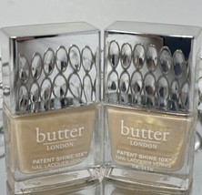 2~Butter London Patent Shine 10X Nail Lacquer High Street Crème 0.4 Fl Oz New - £19.39 GBP