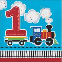 All Aboard - 1st Birthday Lunch Napkins (16ct) - £2.42 GBP