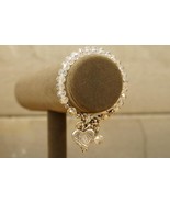 Costume Jewelry Chubby Chico Charm Bracelet Guardian Angel Crystal Beads - £11.67 GBP