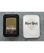 Hard Rock Cafe LISBON, Portugal Zippo Lighter 2003 Polished Chrome - $38.22
