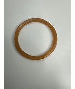 VINTAGE ART DECO 3.9mm BUTTERSCOTCH AMBER BAKELITE BANGLE BRACELET 2.5&quot; ... - $157.87 CAD