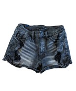 Kancan Women’s Black Wash Distressed Denim Shorts Size 24/0 GREAT CONDIT... - $15.57 CAD