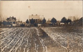 RPPC Early American Farm Scene House Barns Livestock Planting Fld Postca... - $16.95