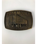 1970&#39;s Trailmobile Our Name Carries Weight 3D Brass Belt Buckle Semi Truck - $15.08 CAD