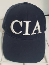 CIA Blue Baseball Cap Hat Central Intelligence Agency Adjustable Strap  - £9.29 GBP