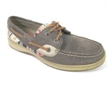 Sperry Top-Sider Gray Suede Leather Boat Shoes Women’s 6 Striped Shoes S... - £12.52 GBP