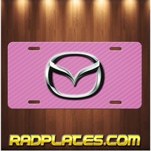MAZDA Inspired art on Simulated Carbon Fiber Aluminum License Plate Tag ... - £15.41 GBP