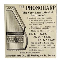 The Phonoharp 1894 Advertisement Victorian String Musical Instruments 1 ADBN1tt - £7.98 GBP