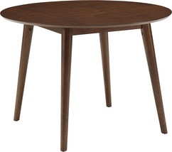 Crosley Furniture Landon Mid-Century Modern Round Wood Dining Table, Mahogany - £270.97 GBP