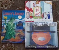 3 Richard Egielski books The Tub People, The Tub Grandfather, Liberty&#39;s ... - $6.00