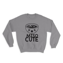 Miso Cute : Gift Sweatshirt Funny Art Print For Soup Lover Japanese Food Japan A - £23.05 GBP
