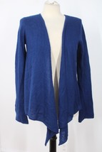 Andrea Jovine M Blue Cashmere Open Front Waterfall Cardigan Sweater - $28.49