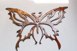 Butterfly Metal Art - Copper - Small -  9&quot; x 7&quot; - £18.69 GBP