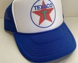 Vintage Texaco Hat Texaco Gas Trucker Cap snapback New Unworn Blue Racin... - $15.34