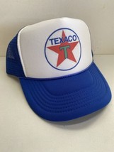 Vintage Texaco Hat Texaco Gas Trucker Cap snapback New Unworn Blue Racing Hat - £12.26 GBP
