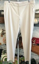 ARMANI COLLEZIONI Tan/Beige Straight Leg/Flat Front Dress Pants Sz 10 $575 - £175.29 GBP