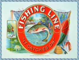 10888.Poster decoration.Home interior.Room design.Fishing line.antique l... - $23.99 CAD+