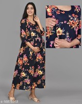 NURSING DRESSES / BREASTFEEDING DRESSES Gown Women Kurti  Easy baby Zip ... - $799.99 MXN