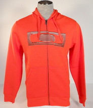Oakley The Hype Fleece Orange Zip Front Hooded Jacket Sweatshirt Hoodie ... - £63.94 GBP