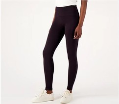 AnyBody Women&#39;s Soft Jacquard Smoothing Leggings (Black, Size Medium) A5... - $18.89