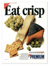 Premium Saltine Crackers Nabisco Eat Crisp Vintage 1968 Full-Page Magazi... - £7.75 GBP