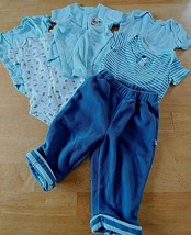 Boy&#39;s Lot Of 6 ONSIES/FLEECE PANTS-1-3/3-6 MONTHS-NEW Or Barely WORN- - £3.15 GBP
