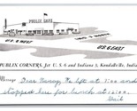 Publix Corners Cafe Kendallville Indiana IN Chrome Postcard L19 - £3.85 GBP