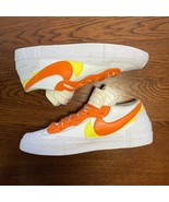 Nike Sacai Blazer Low Sneaker Men 8.5 Magma Orange Yellow Shoe DD1877-10... - £55.54 GBP