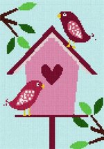 Pepita Needlepoint Canvas: Birdhouse 1, 7&quot; x 10&quot; - £39.96 GBP+