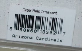 Boelter Topperscot NFL Blown Glass Holiday Glitter Bells Arizona Cardinals image 6