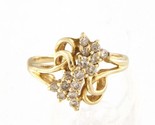  Women&#39;s 14kt Yellow Gold Cluster ring 413599 - $299.00