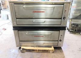 Blodgett 1048 High Btu 120K Natural Deck Gas Double Pizza Ovens With New Stone - £5,445.55 GBP