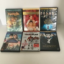 Disney DVD Lot of 6 Movies Fantasy Narnia, Maleficent, Into the Woods, Game Plan - £11.78 GBP