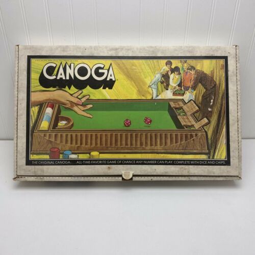 1972 CANOGA Dice Game of Chance Pacific Game Green Felt Board Casino COMPLETE - £18.09 GBP
