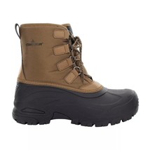 Brand New Staheekum Men&#39;s Insulated Snow Boots Brown Black Waterproof - $25.00