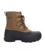 Brand New Staheekum Men&#39;s Insulated Snow Boots Brown Black Waterproof - $34.19 CAD