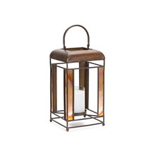 Lantern 7.25&quot;L x 13.5&quot;H Metal/Glass - £58.96 GBP