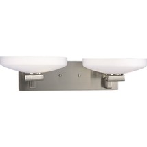 Modern Brushed Nickel Bath Vanity 2 Light Thomasville Lighting P3150-09 Progress - £69.29 GBP