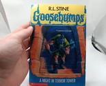 RL Stine Goosebumps A Night in Terror Tower 1st Scholastic Printing 1995 - $9.89
