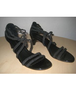 Donald J Pliner Shoes Size 8.5 M Womens New Runa Black Strappy Heels NWOB - $117.81